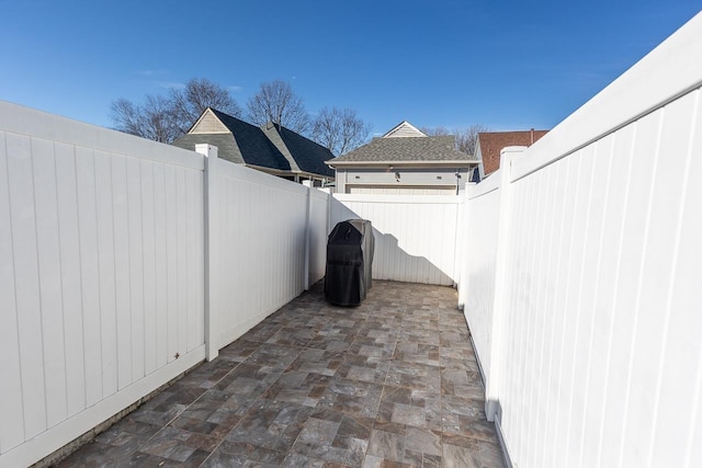 view of patio / terrace featuring a fenced backyard