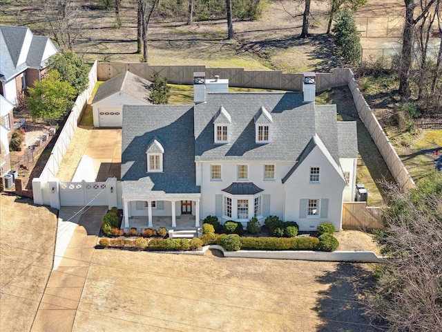 birds eye view of property