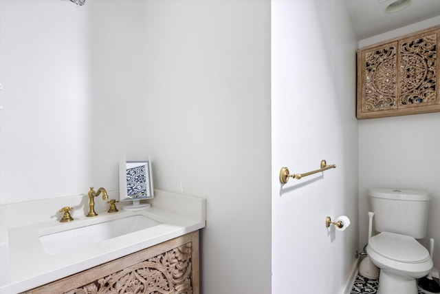 bathroom with a sink and toilet