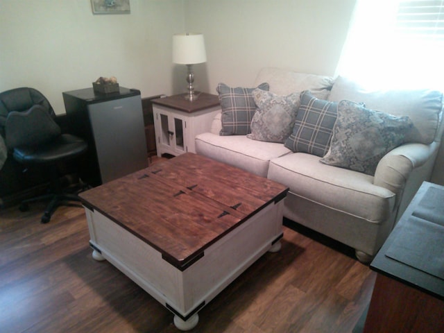 living room featuring wood finished floors