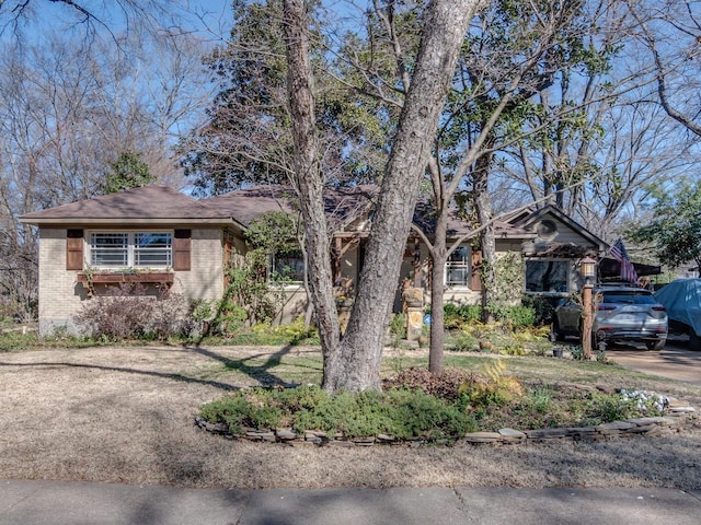 view of front of property with brick siding