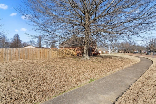 exterior space with sidewalks