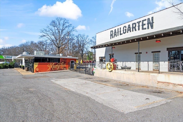 view of property with an exterior structure