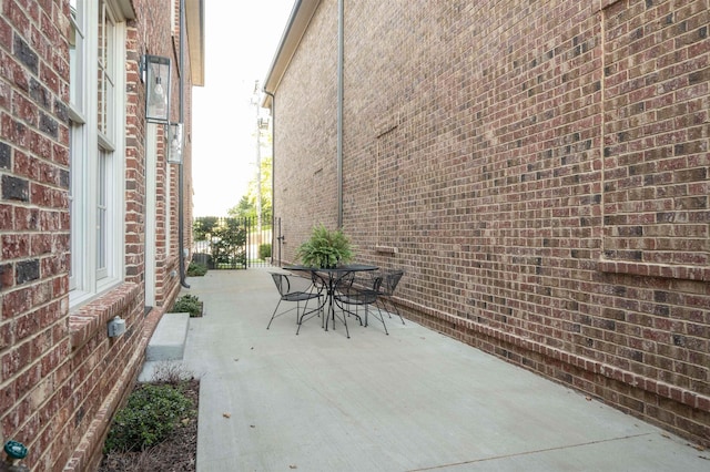 view of patio / terrace featuring outdoor dining area