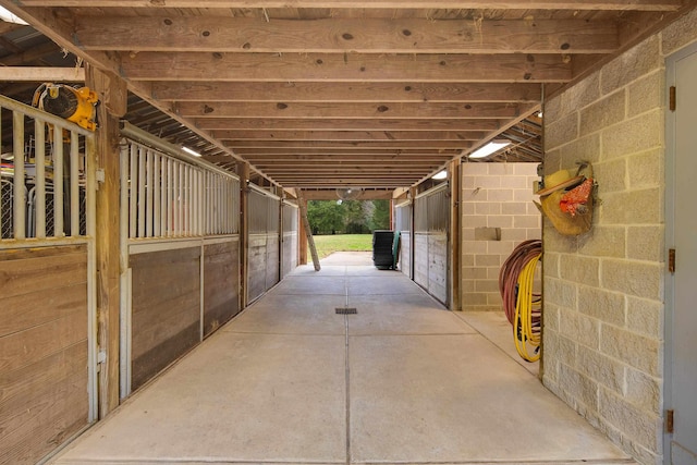 view of horse barn