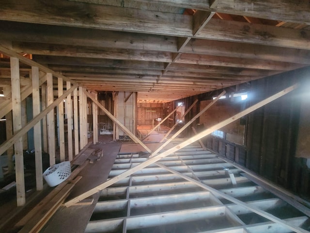 view of attic