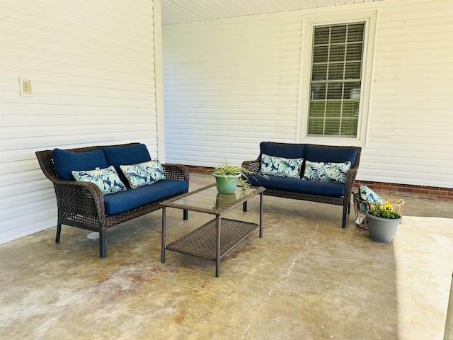 view of patio / terrace featuring outdoor lounge area