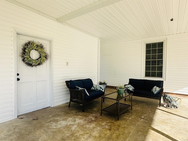 view of patio / terrace featuring outdoor lounge area