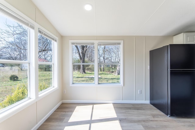 interior space with lofted ceiling