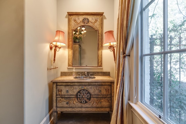 bathroom with vanity