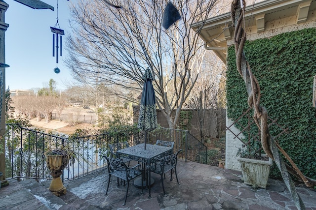 view of patio / terrace with outdoor dining area