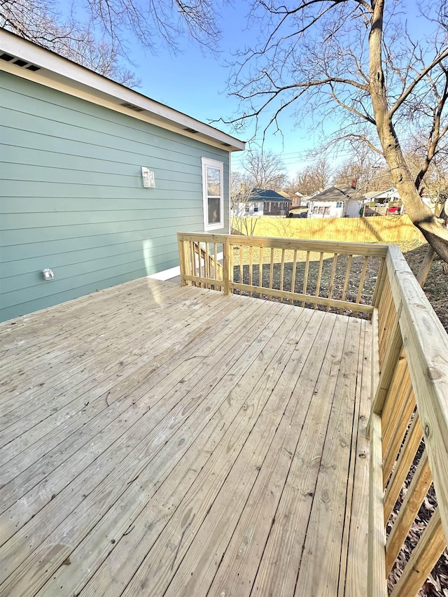 deck with fence