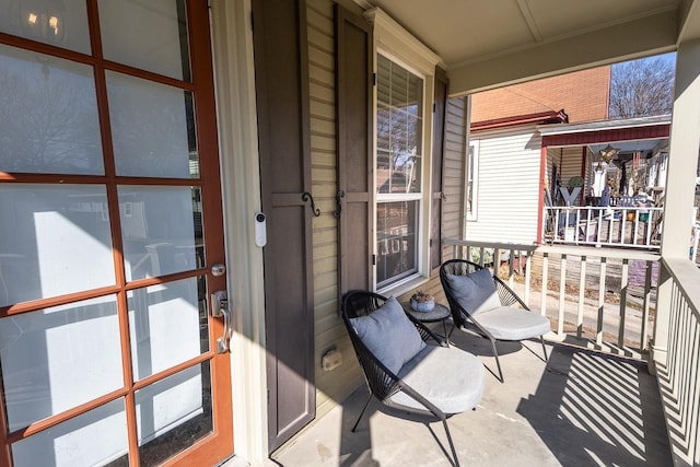 balcony with a porch