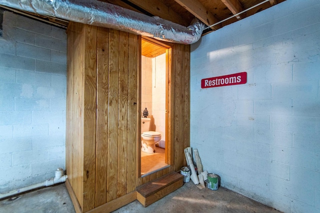 miscellaneous room featuring concrete floors