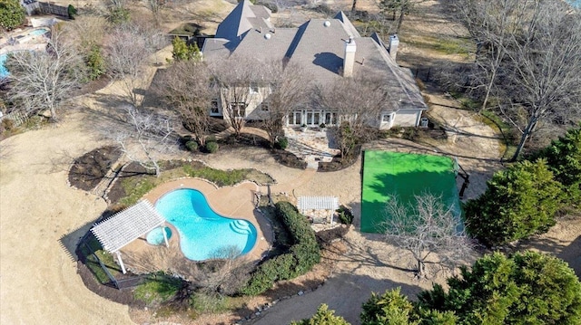 birds eye view of property