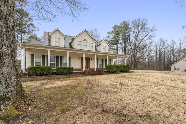 view of front of house with a porch