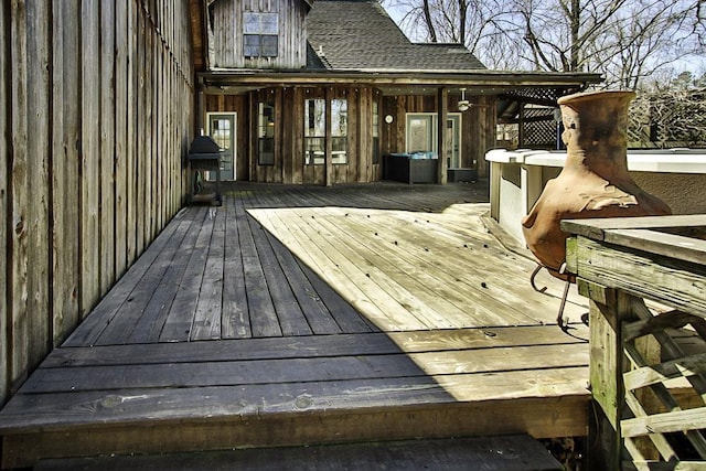 view of wooden terrace