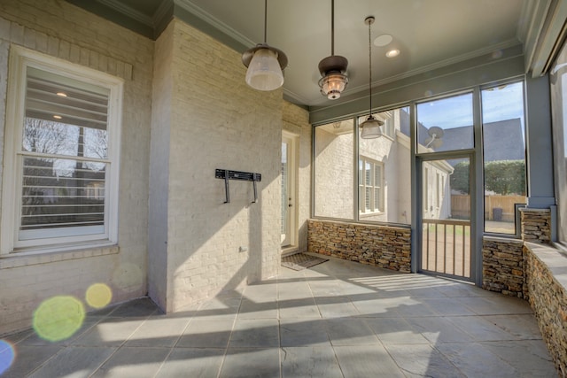 view of sunroom / solarium