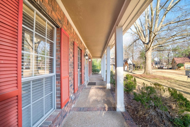 view of patio / terrace with a porch