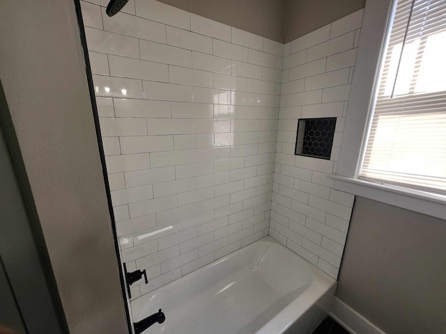 full bathroom featuring bathing tub / shower combination