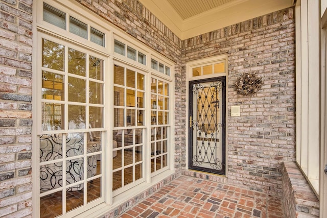 property entrance with a porch