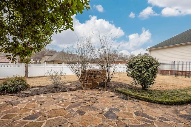 view of patio / terrace with a fenced backyard