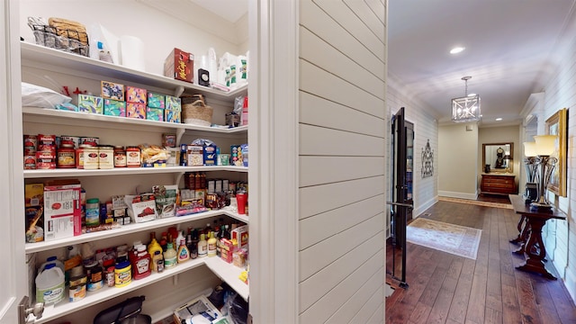 view of pantry