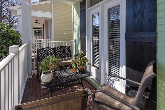 balcony with a porch