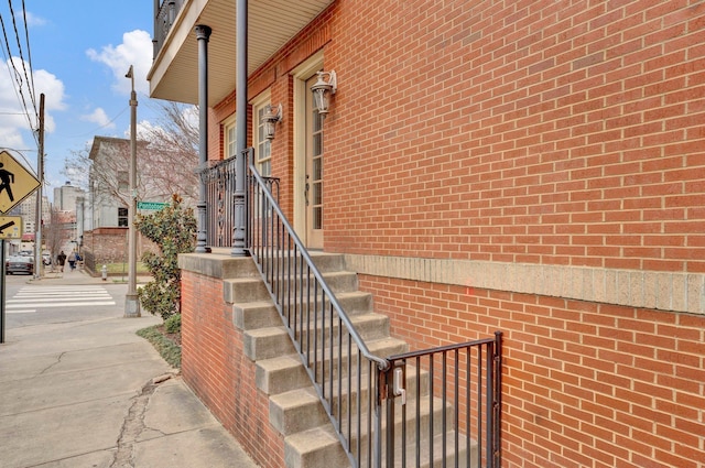 view of staircase