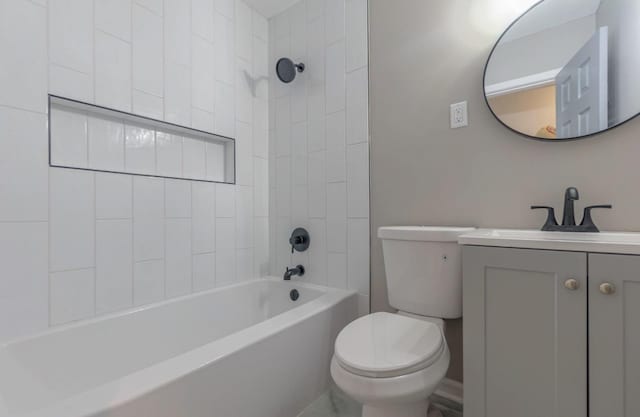 750 Chelsea Dr, Memphis, TN 38107 - bathroom with toilet, shower / bathtub combination, and vanity
