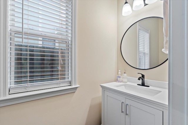 bathroom featuring vanity