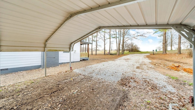 view of road featuring driveway