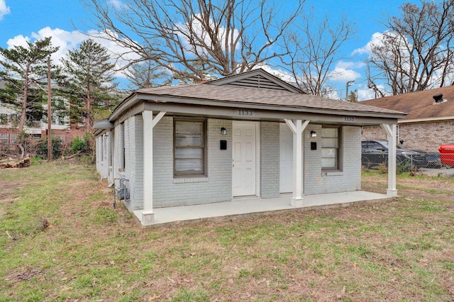 exterior space with fence