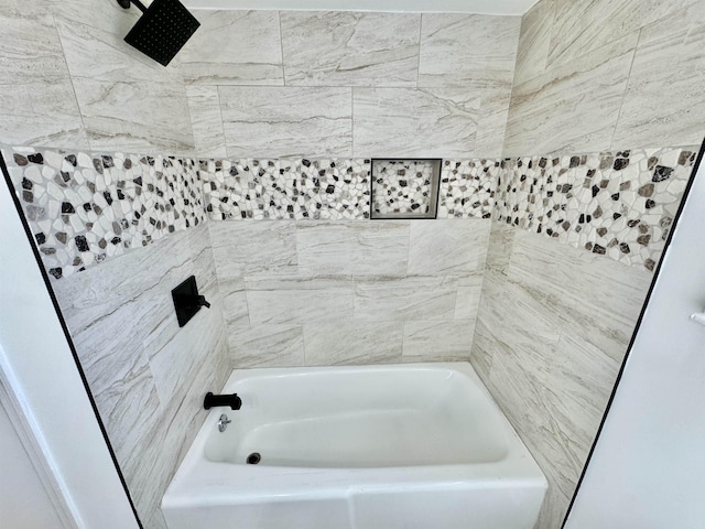 full bathroom featuring bathing tub / shower combination