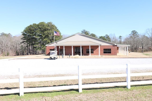 exterior space with fence