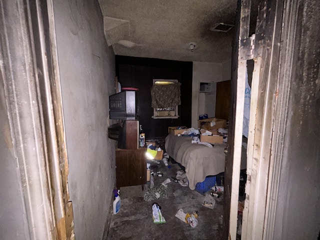 bedroom featuring visible vents