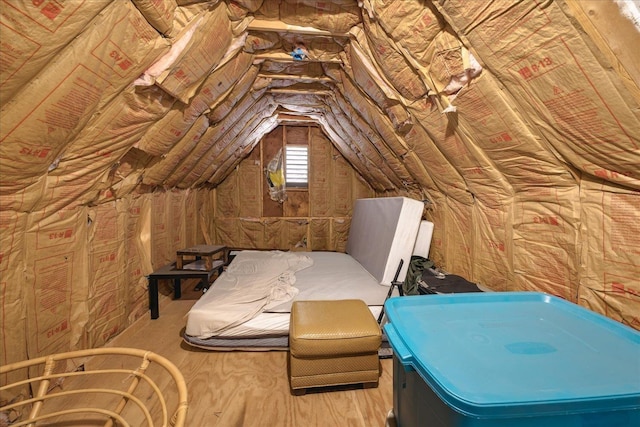 view of attic