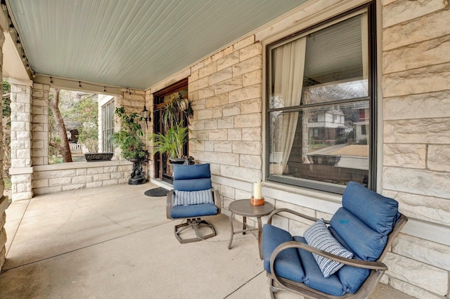 view of patio / terrace featuring a porch