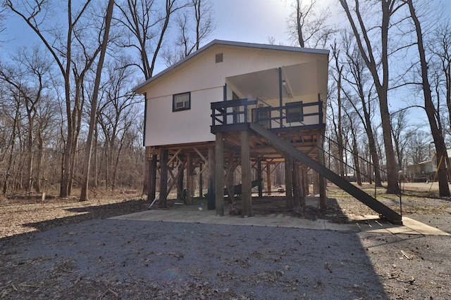 view of front of home with stairway