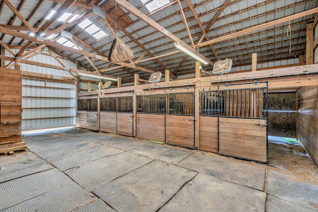 view of horse barn