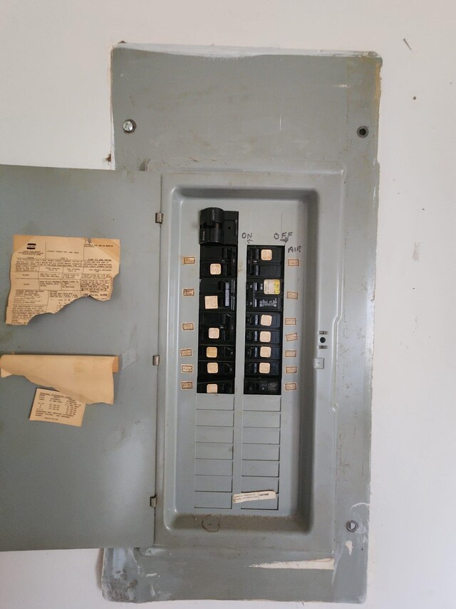 utility room featuring electric panel