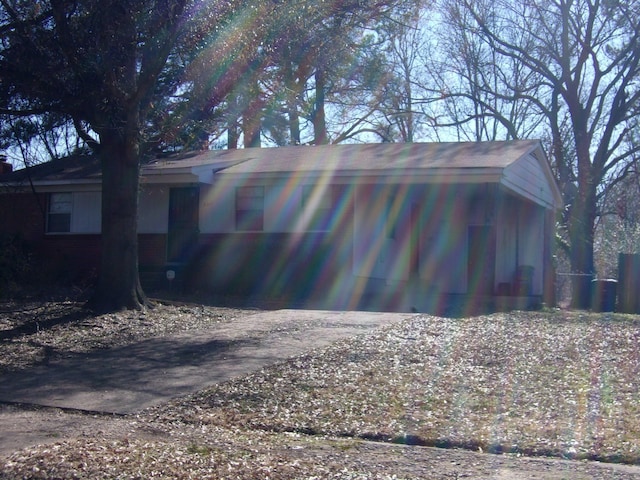 view of home's exterior