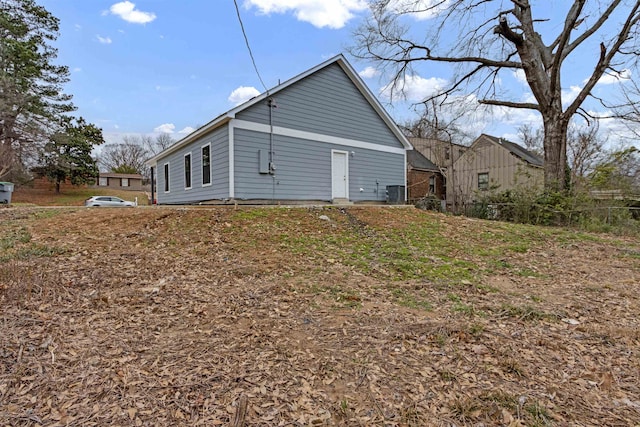 view of property exterior featuring cooling unit