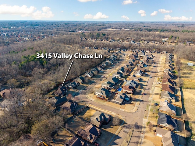 birds eye view of property