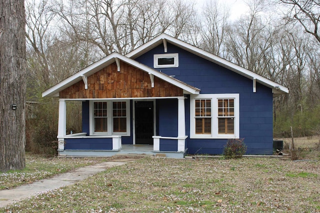 bungalow-style home with a porch