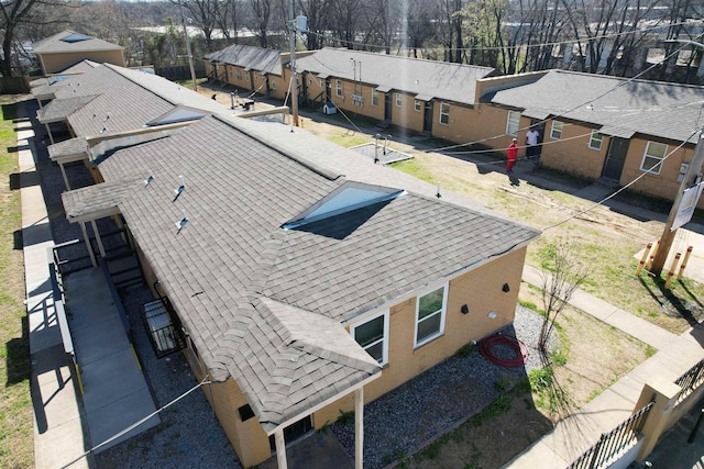 bird's eye view with a residential view