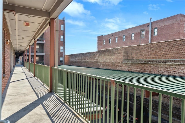 view of balcony