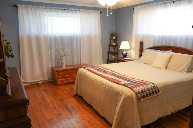 bedroom featuring wood-type flooring