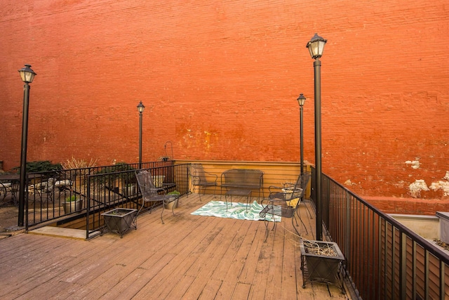 view of wooden terrace