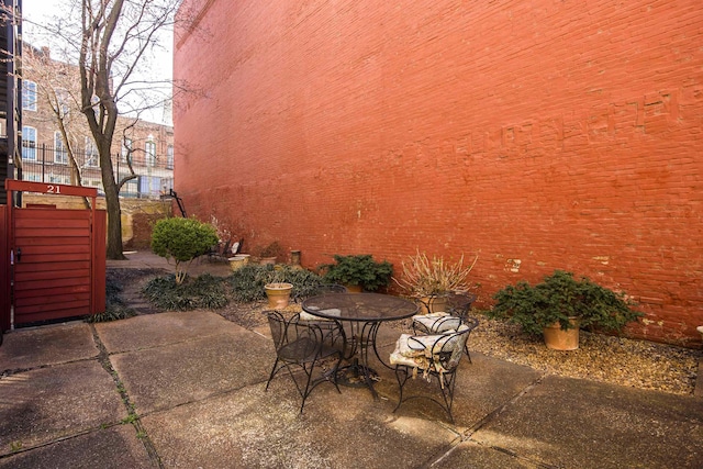 view of patio / terrace with outdoor dining space